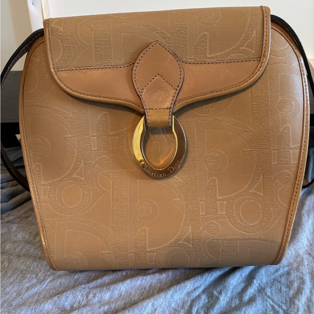 Authentic Rare Vintage Christian Dior Trotter Monogram Shoulder Bag - Excellent